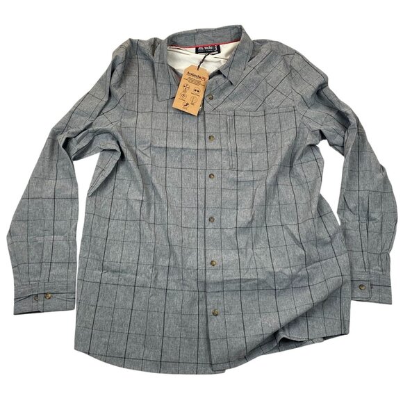 Avalanche Other - NWT Avalanche Mens Shirt Size XL Long Sleeve Plaid Button Up Gray Woven Casual